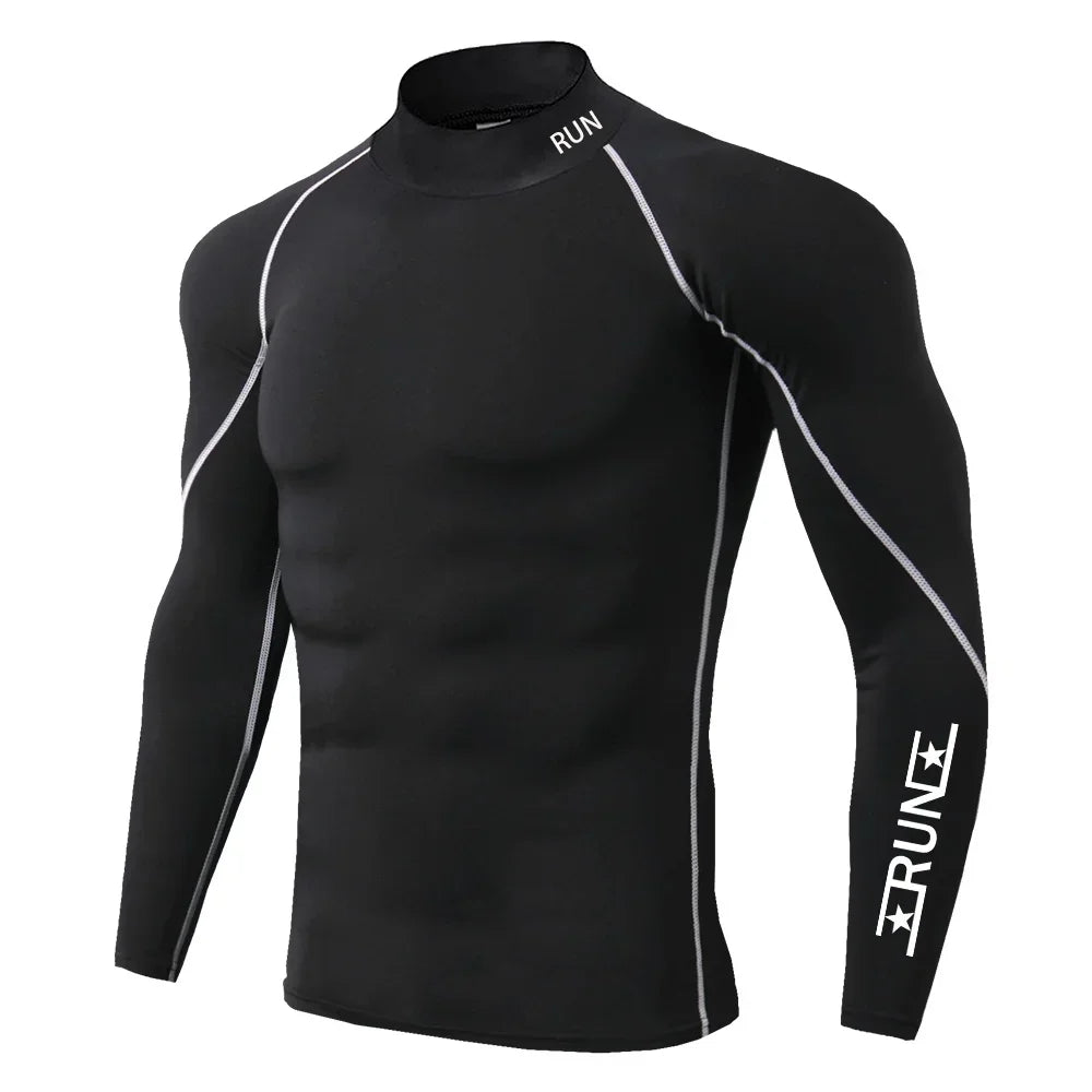 Running Compression T Shirt Men's Gym Training Quick Dry Shirts