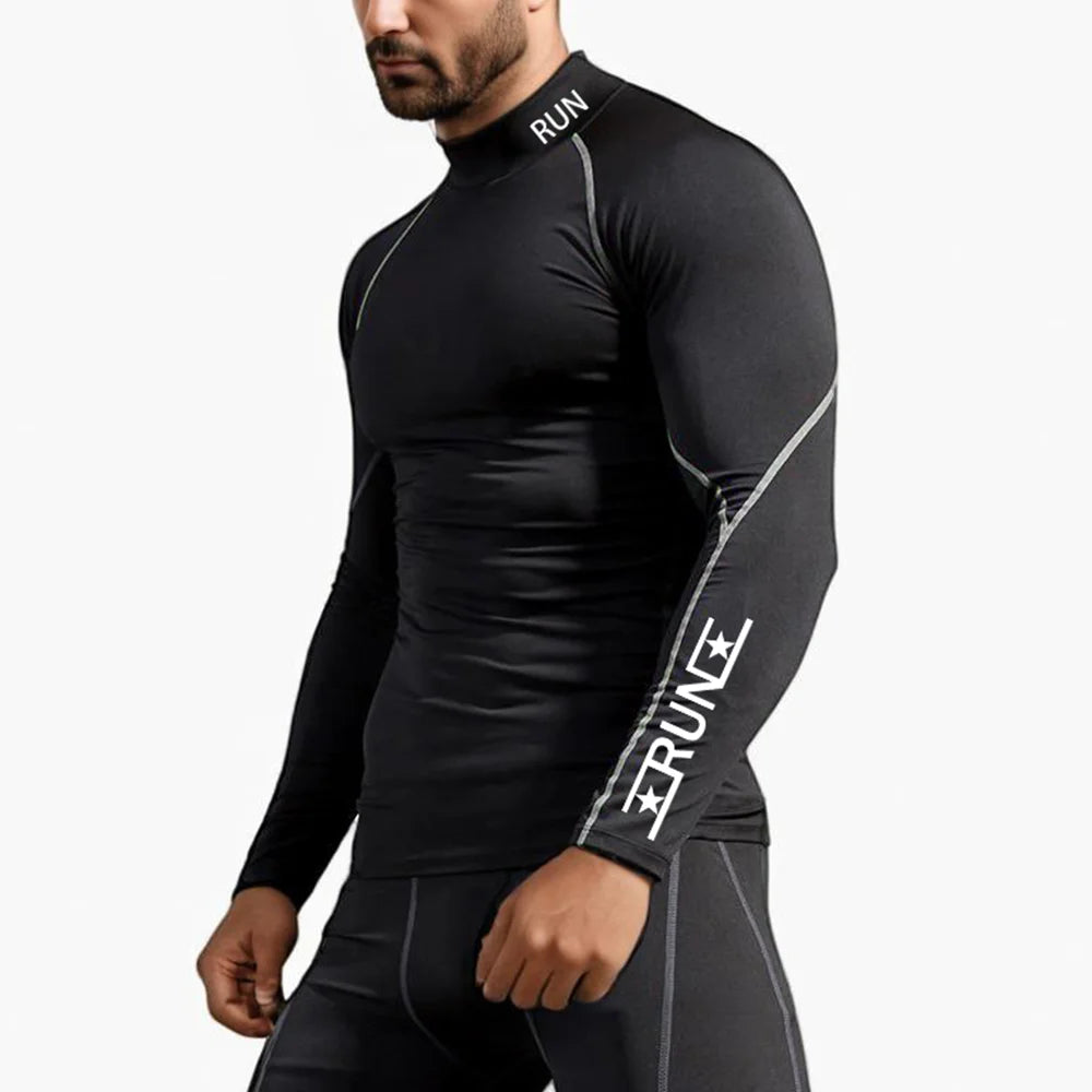 Running Compression T Shirt Men's Gym Training Quick Dry Shirts