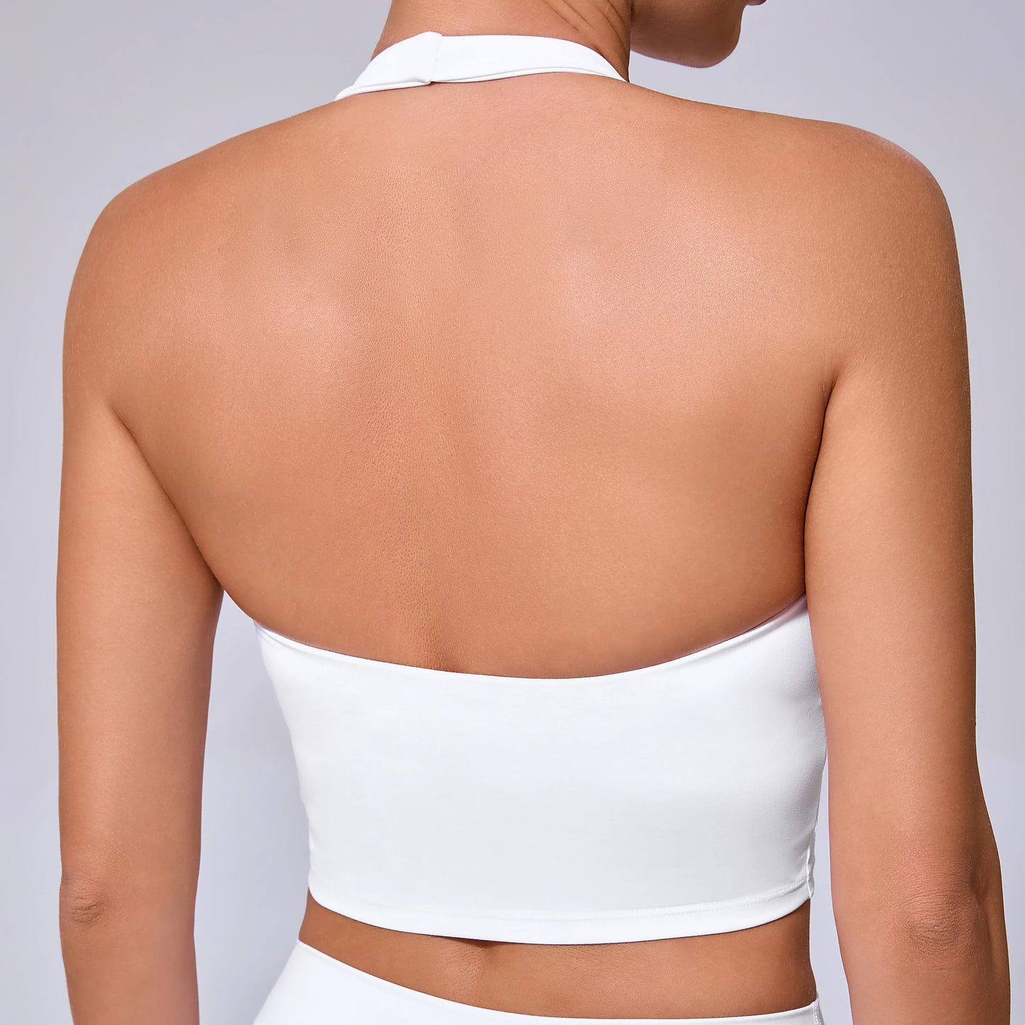 Ladies Sports Bra Sexy Hanging Neck High Support Impact Yoga
