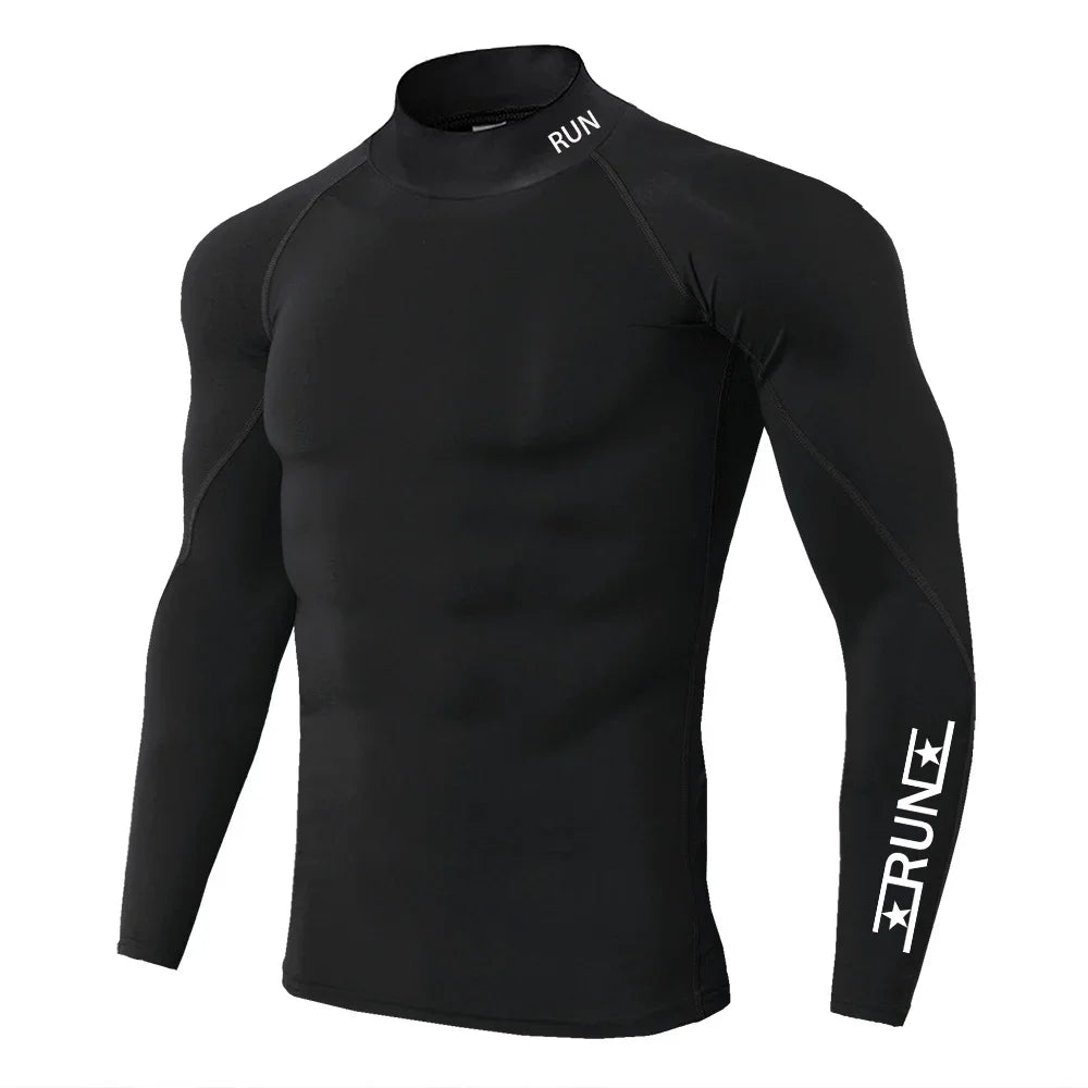 Running Compression T Shirt Men's Gym Training Quick Dry Shirts