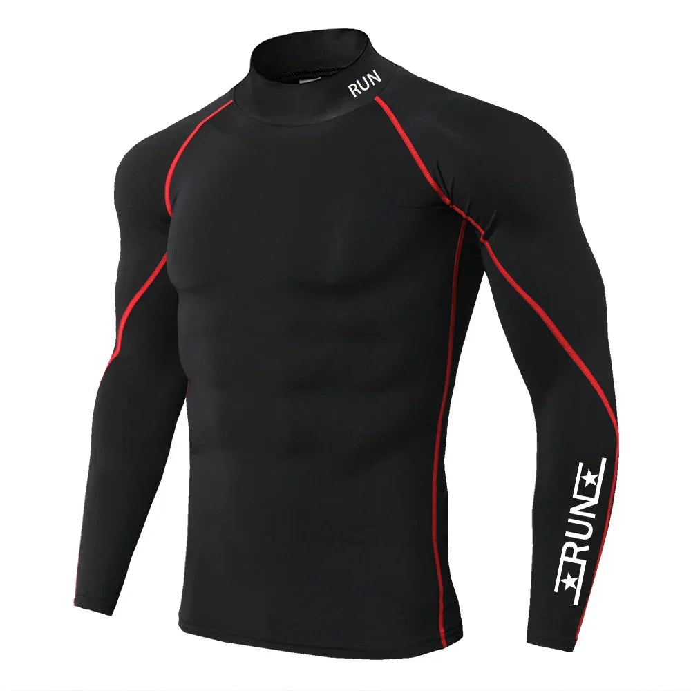 Running Compression T Shirt Men's Gym Training Quick Dry Shirts