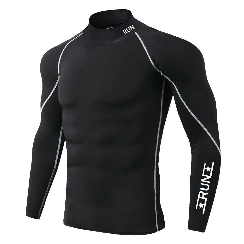 Running Compression T Shirt Men's Gym Training Quick Dry Shirts