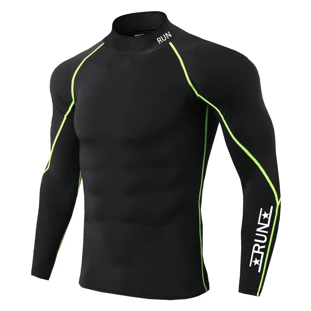 Running Compression T Shirt Men's Gym Training Quick Dry Shirts