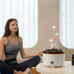 Ultrasonic Humidifier 550ml Capacity Auto Shut-Off and Timer Aromatherapy