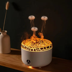 Ultrasonic Humidifier 550ml Capacity Auto Shut-Off and Timer Aromatherapy