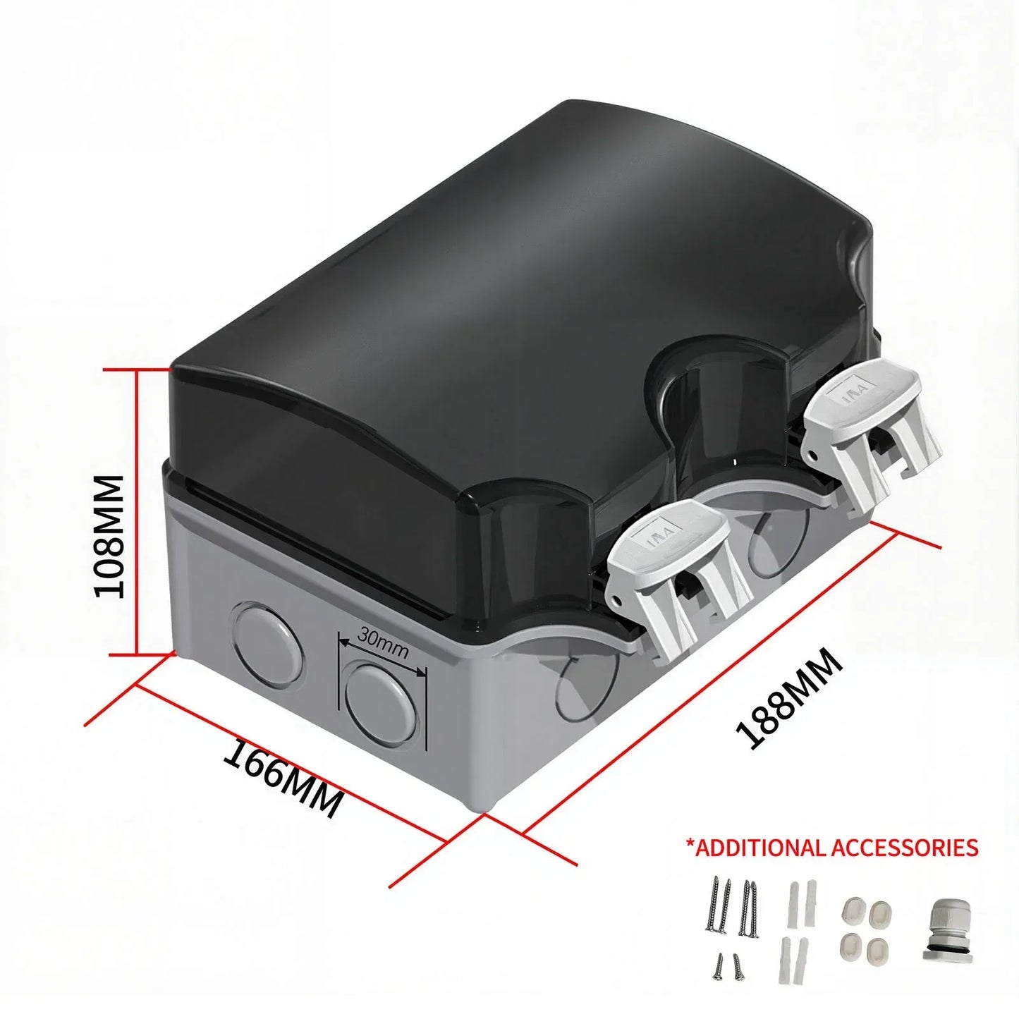 EU Socket IP66 Weather Dustproof Outdoor Plug Wall Socket Outlet