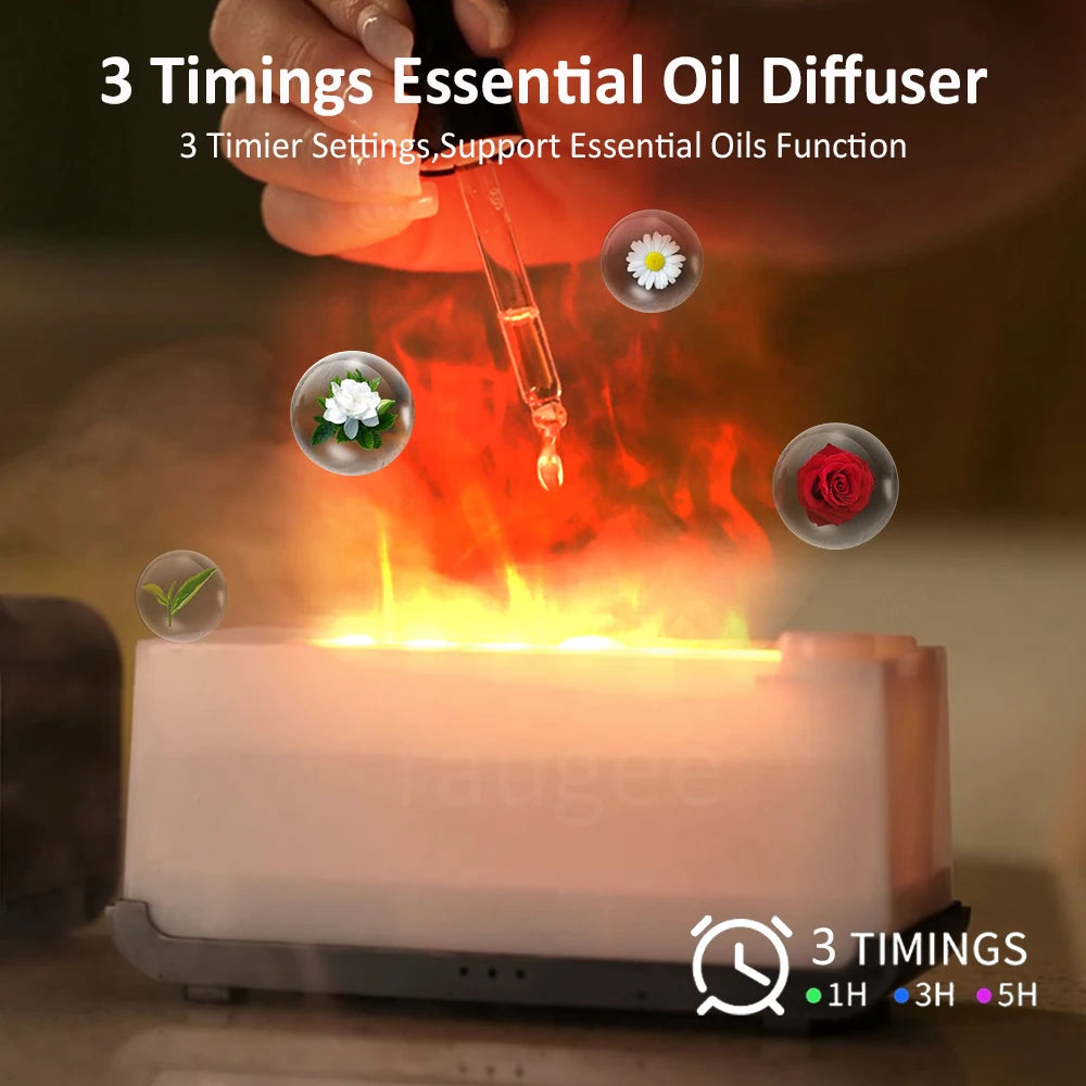 Flame Effect Aroma Essential Oil Diffuser & Air Humidifier
