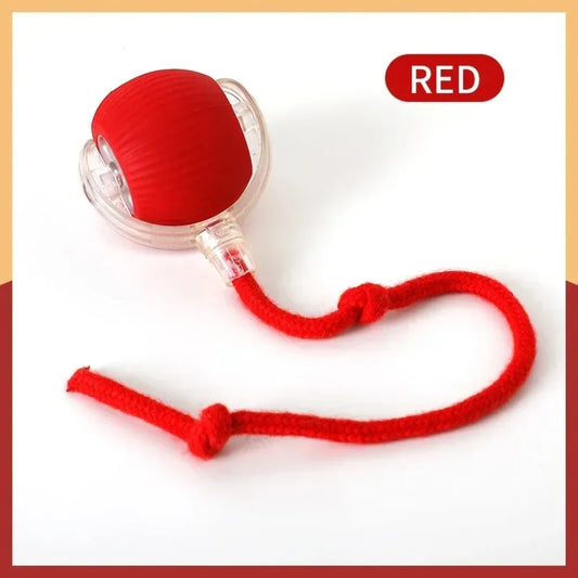 Cat Interactive Ball Toy Auto Rolling Ball with Tail Rechargeable