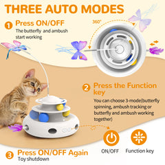 Chargeable Cat Laser Interactive Indoor Cat Puzzle Pet Toys Automatic USB