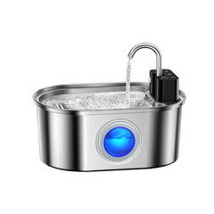 Stainless Steel Cat Water Fountain Wireless Sensor Smart Automatic