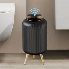 Automatic Trash Can with Lid,  Small Plastic Smart Trash Can