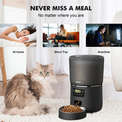 Automatic smart pet feeder for cats dogs multiple pets