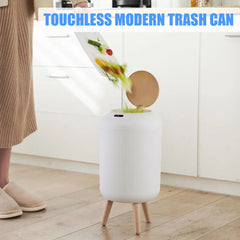 Automatic Trash Can with Lid,  Small Plastic Smart Trash Can