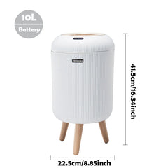 Automatic Trash Can with Lid,  Small Plastic Smart Trash Can