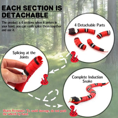 Smart Sensing Interactive Cat Toys Automatic Eletronic Snake Cat Teasering