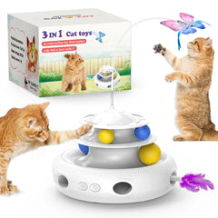 Chargeable Cat Laser Interactive Indoor Cat Puzzle Pet Toys Automatic USB