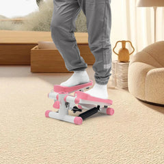 Blue/Pink Portable Fitness Stepper Fitness Mini Stepper for Home Office Workout