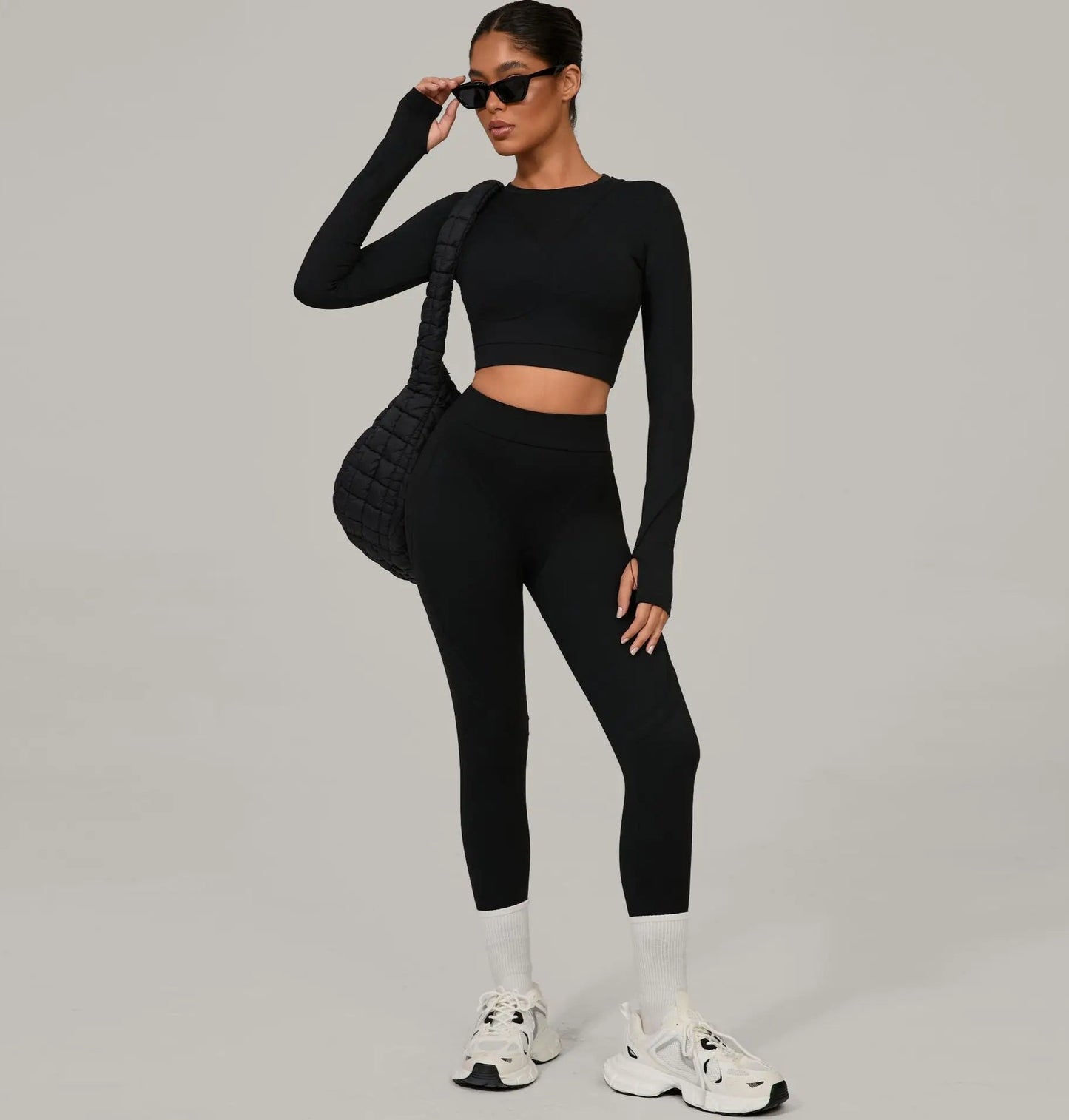 SWELTERING Yoga Suit Women Tracksuit 2PCS Sports Set