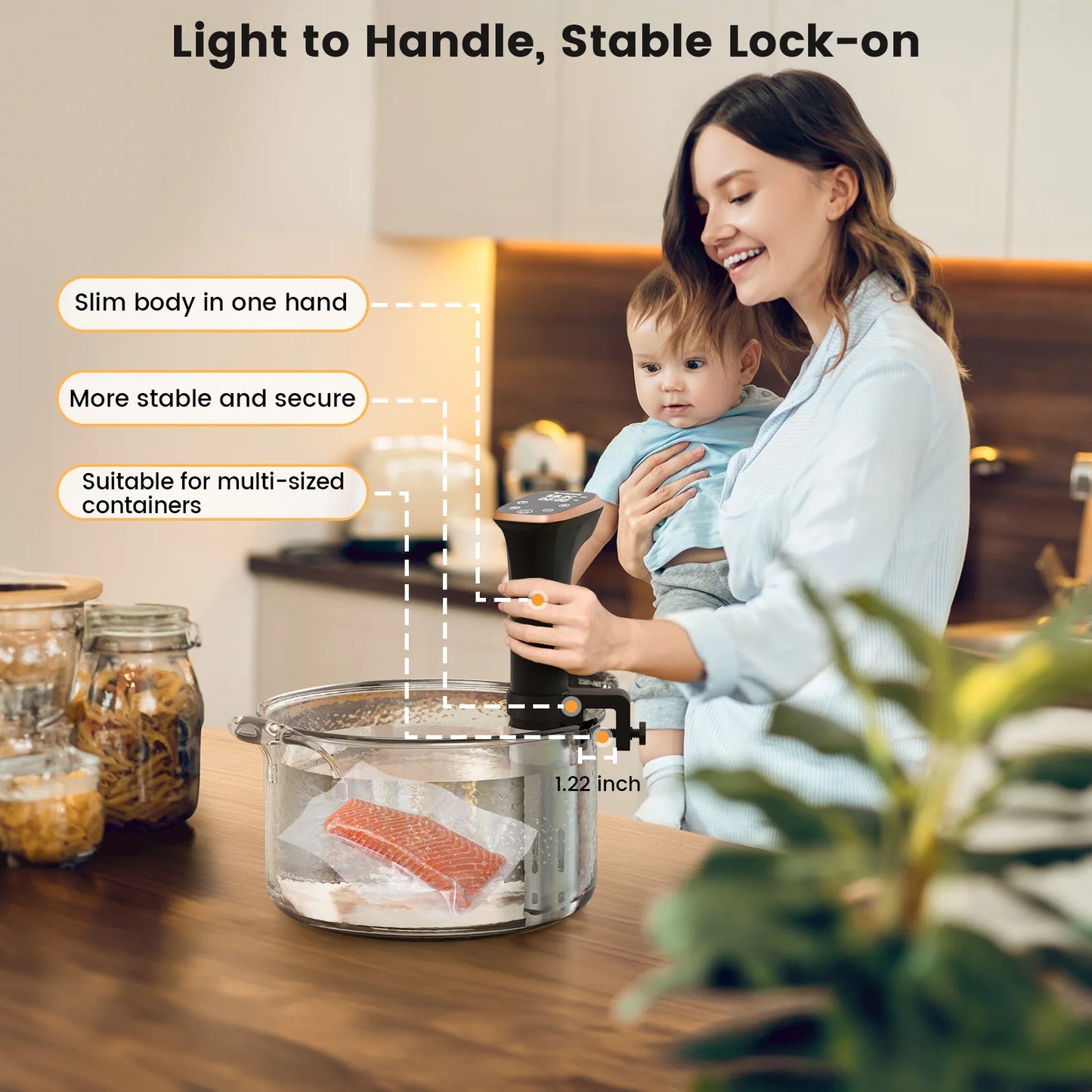 Slow Cooker IPX7 Waterproof WiFi Connectivity Versatile