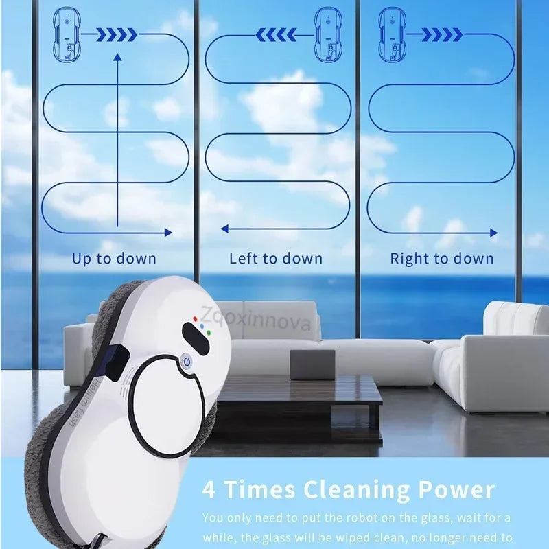 Auto Window Cleaning Robot with UPS System, Intelligent Vacuum