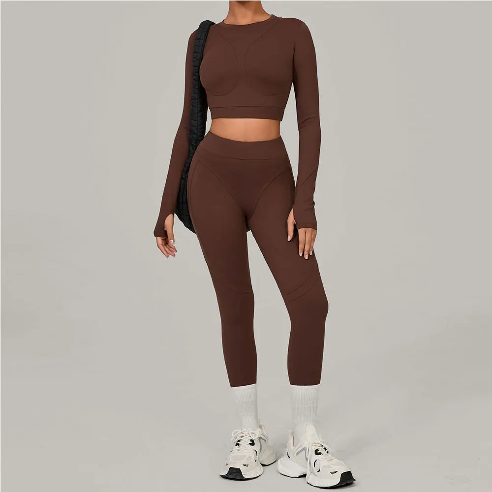 SWELTERING Yoga Suit Women Tracksuit 2PCS Sports Set