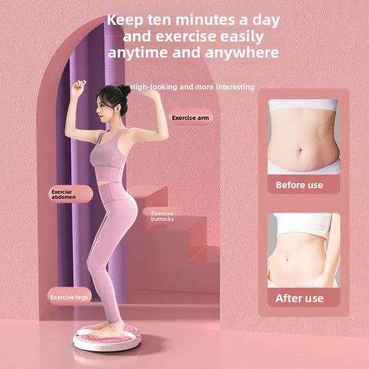 Rotating waist twisting disc fitness equipment for women's home fitness