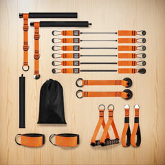 Pilates Bar Kit & Resistance Bands Multifunctional Pilates Bar Portable