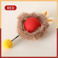 Cat Interactive Ball Toy Auto Rolling Ball with Tail Rechargeable