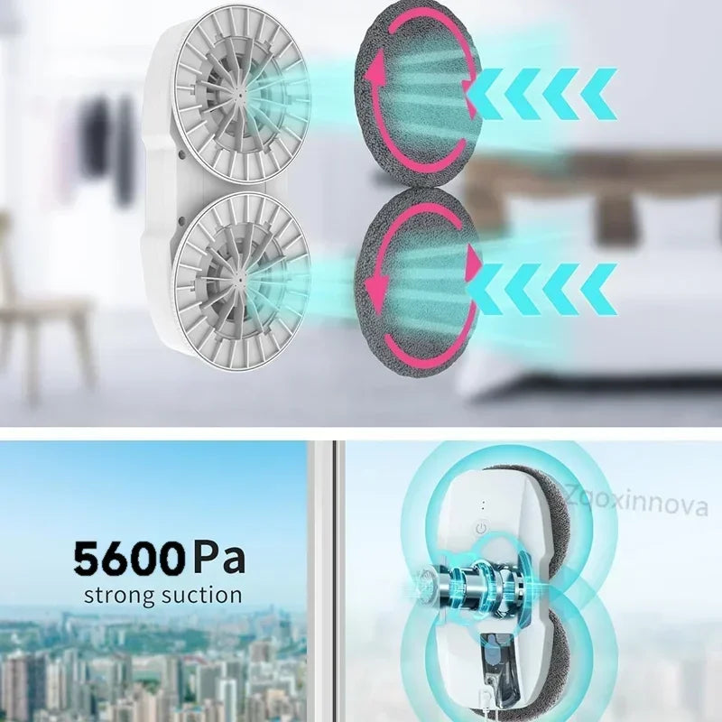 Auto Window Cleaning Robot with UPS System, Intelligent Vacuum