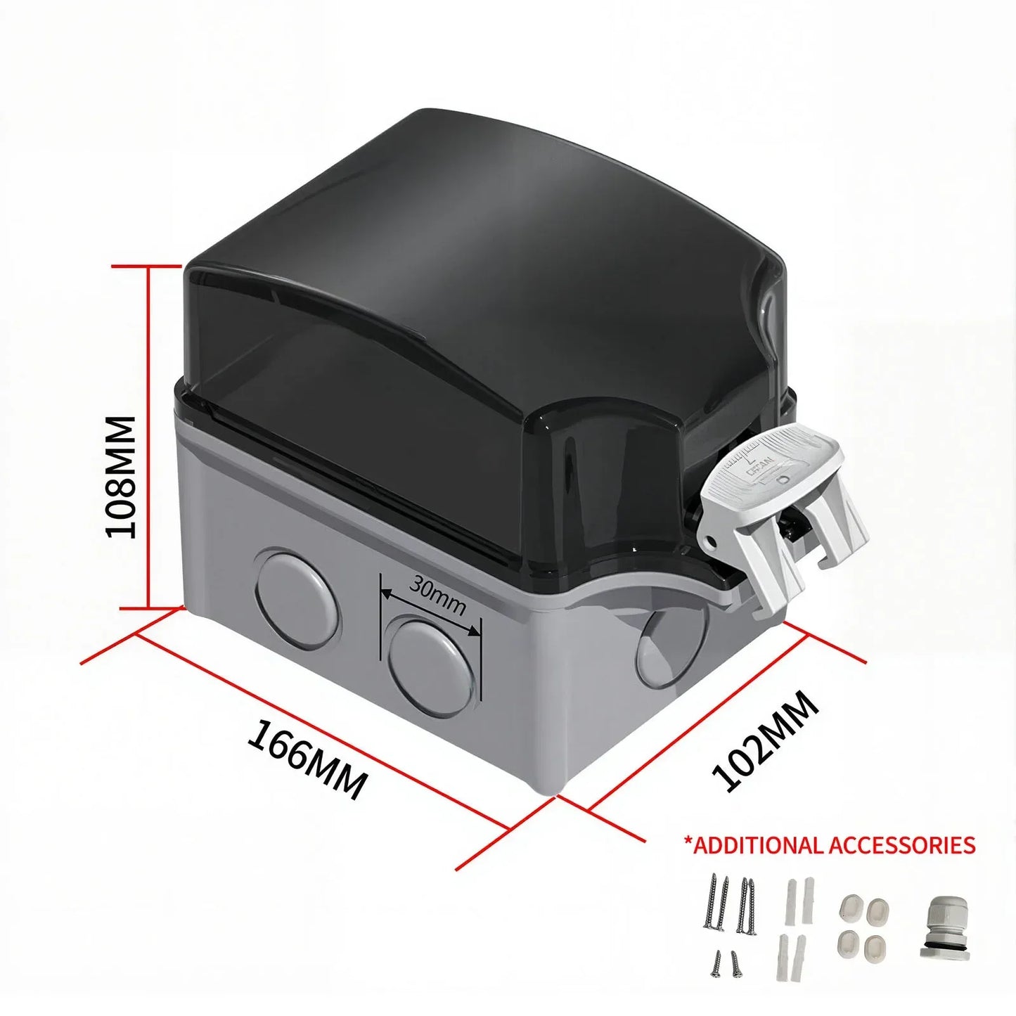 EU Socket IP66 Weather Dustproof Outdoor Plug Wall Socket Outlet