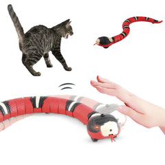 Smart Sensing Interactive Cat Toys Automatic Eletronic Snake Cat Teasering