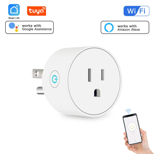 Wifi Smart Plug USA Socket Wireless Switch Smart Home App Scene Linkage