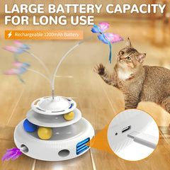 Chargeable Cat Laser Interactive Indoor Cat Puzzle Pet Toys Automatic USB