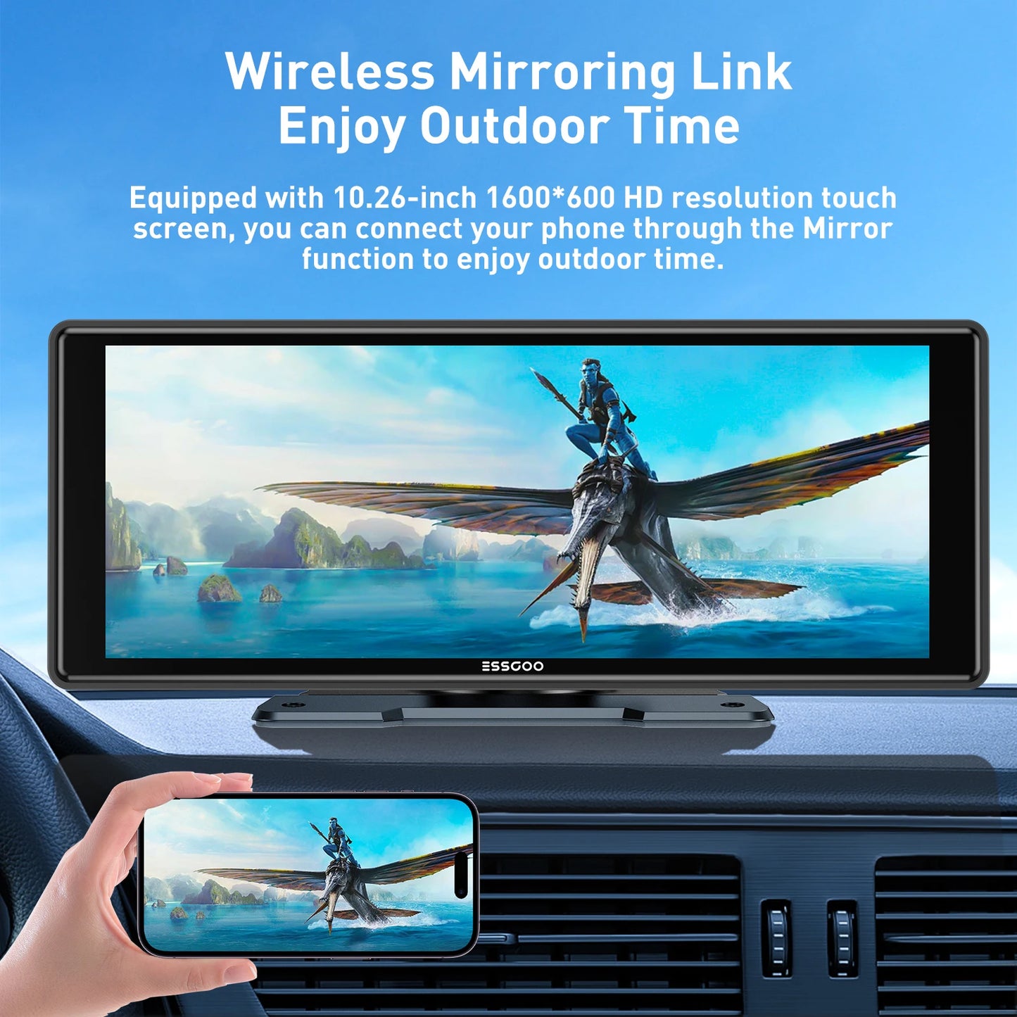 10.26" portable universal car stereo Radio HD Tour screen GPS Navi WIFI