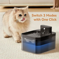 Wireless Automatic Cat Water Fountain 2600mAh Pet Water Dispenser