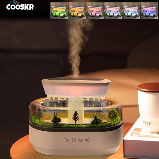 Aroma Air Humidifier Fragrance Essential Oil Diffuser for Home Raindrop Model
