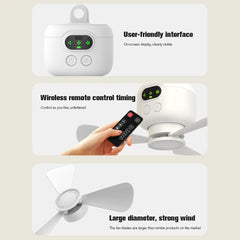 Portable Wireless Ceiling Fan Light Rechargeable Camping Fan