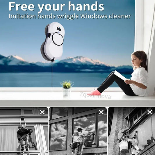 Auto Window Cleaning Robot with UPS System, Intelligent Vacuum