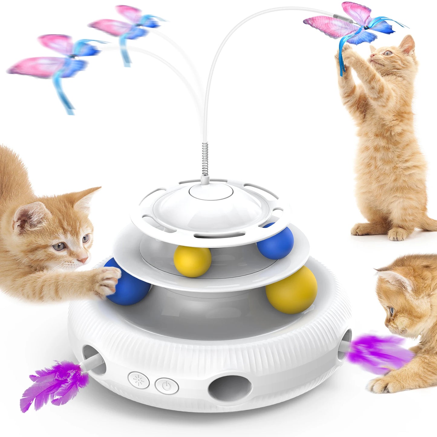 Chargeable Cat Laser Interactive Indoor Cat Puzzle Pet Toys Automatic USB