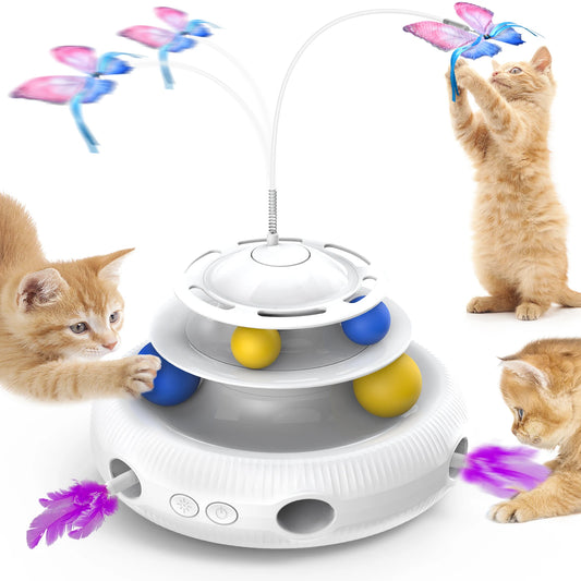 Chargeable Cat Laser Interactive Indoor Cat Puzzle Pet Toys Automatic USB