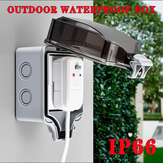 EU Socket IP66 Weather Dustproof Outdoor Plug Wall Socket Outlet