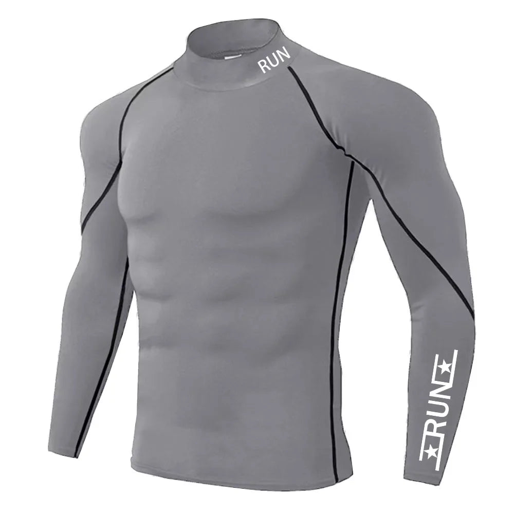 Running Compression T Shirt Men's Gym Training Quick Dry Shirts